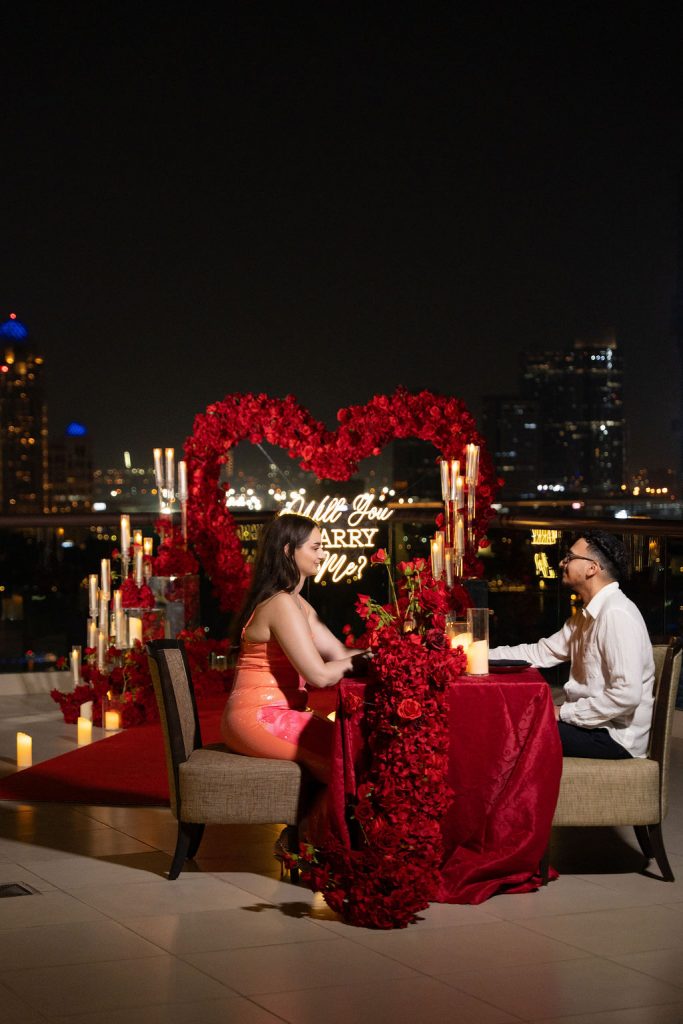 romantic dinner package dubai